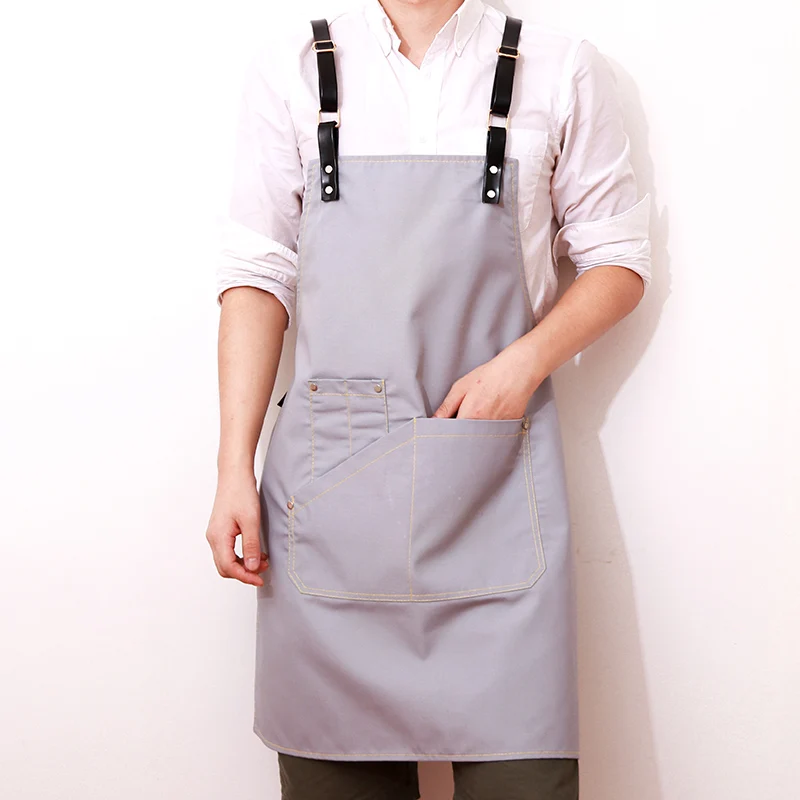 Ковбойский фартук для мужчин и женщин Корейская версия рисунок бариста чаепития