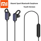 Оригинальные спортивные Bluetooth-наушники Xiaomi Mi, молодежная версия, Bluetooth 4,1 с микрофоном, IPX4, водонепроницаемые, с длительным режимом ожидания