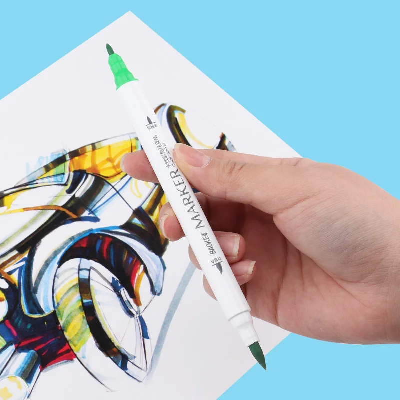 Двусторонние маркеры на водной основе 24 цвета|Цветные маркеры| |