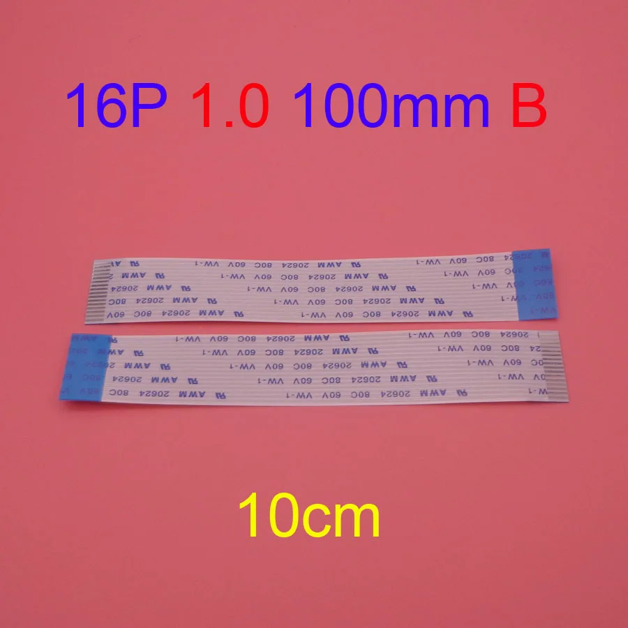 

30pcs New FFC FPC flat flexible cable 1mm pitch 16 pin 16pin Reverse Length 100mm Ribbon Flex Cable