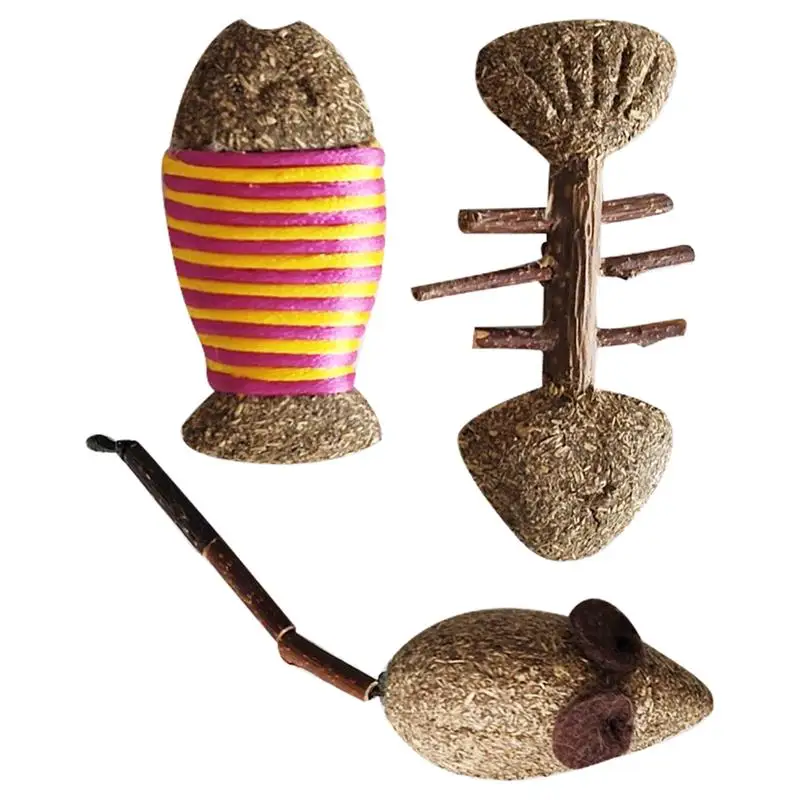 3 шт. игрушка для чистки зубов кошек игры в кошек|Игрушки кошек| |