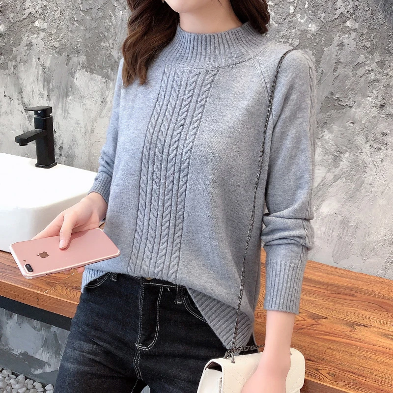 Women Long sleeve Cashmere sweater pullover for women 2019 Autumn winter turtleneck Woolen casual female jumper | Женская одежда