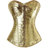 sexy women gold corset bustiers sequin corset overbust bustiers women waist cincher corsets corselets shiny