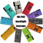 Клавиши для механической клавиатуры Cherry MX, русскийанглийский языки PBT, разные цвета на выбор, 108 клавиш