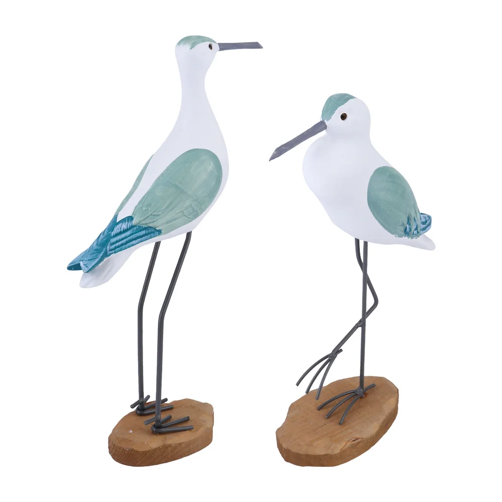 

2pcs Bird Craft Lifelike Seagull Statue Bird Adornment Seagull Simulation Bird
