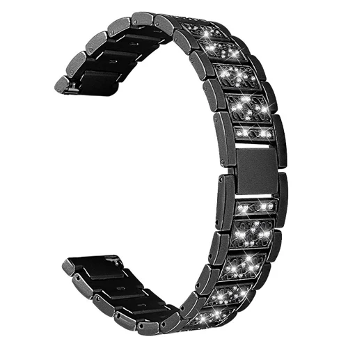 gold Женский бриллиантовый ремешок для samsung Galaxy Watch Acive 46 мм/42 мм gear S3/S2 frontier/Classic huawei gt watch band 20 мм 22 мм браслет - Цвет ремешка: gold
