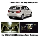 Для Mercedes Benz B classe W245 W246 2005-2017 2018 автомобиля светодиодный внутренний Купол Карта косметическое зеркало багажник из полимера светильник комплект с can-bus