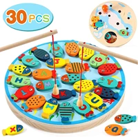 magnetic fishing game toddler wooden toys preschool alphabet fish board games for 2 3 4 year old kids learning education toys