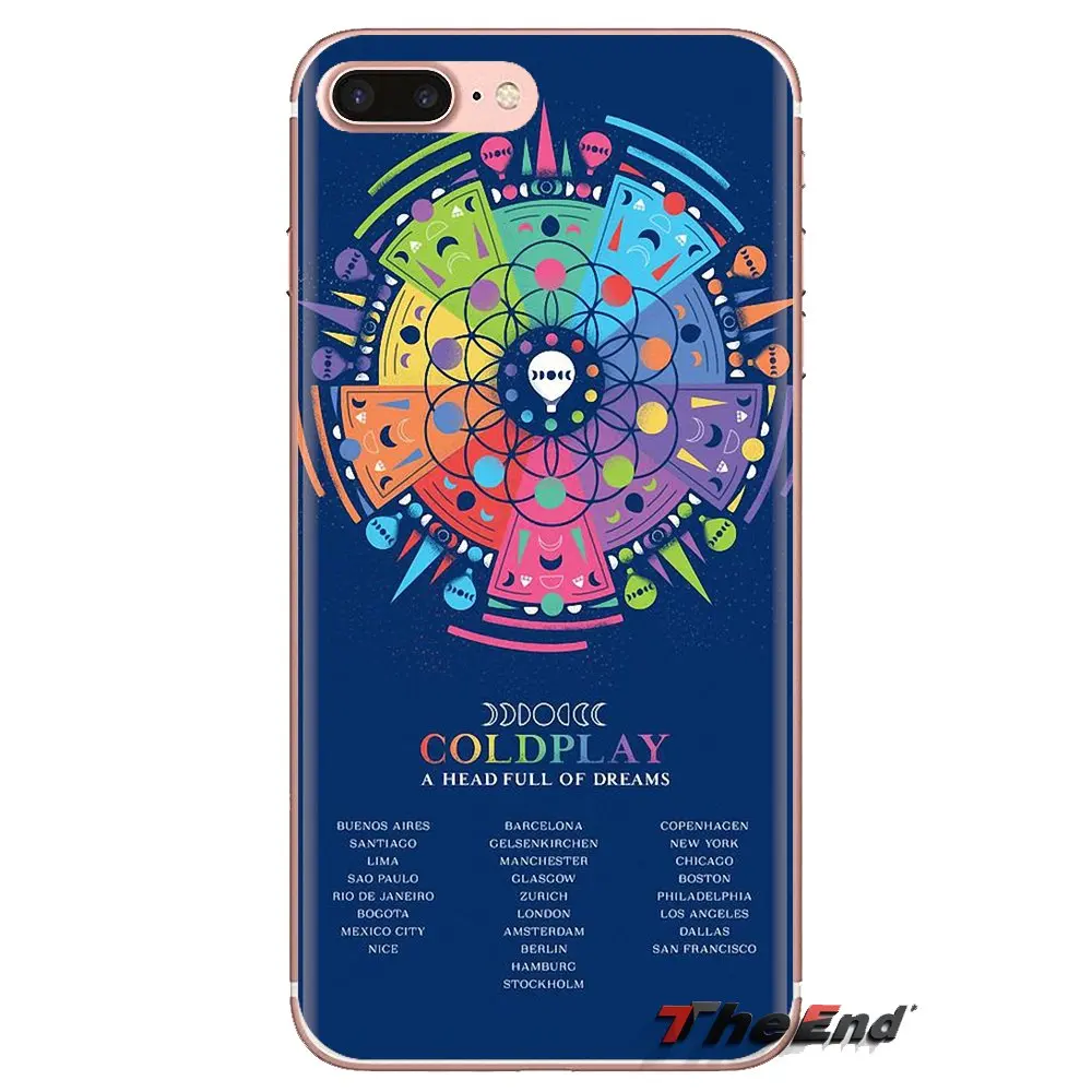 For Samsung Galaxy S3 S4 S5 Mini S6 S7 Edge S8 S9 S10 Plus Note 3 4 5 8 9 Coldplay A Head Full of Dreams Music TPU Silicone Case |