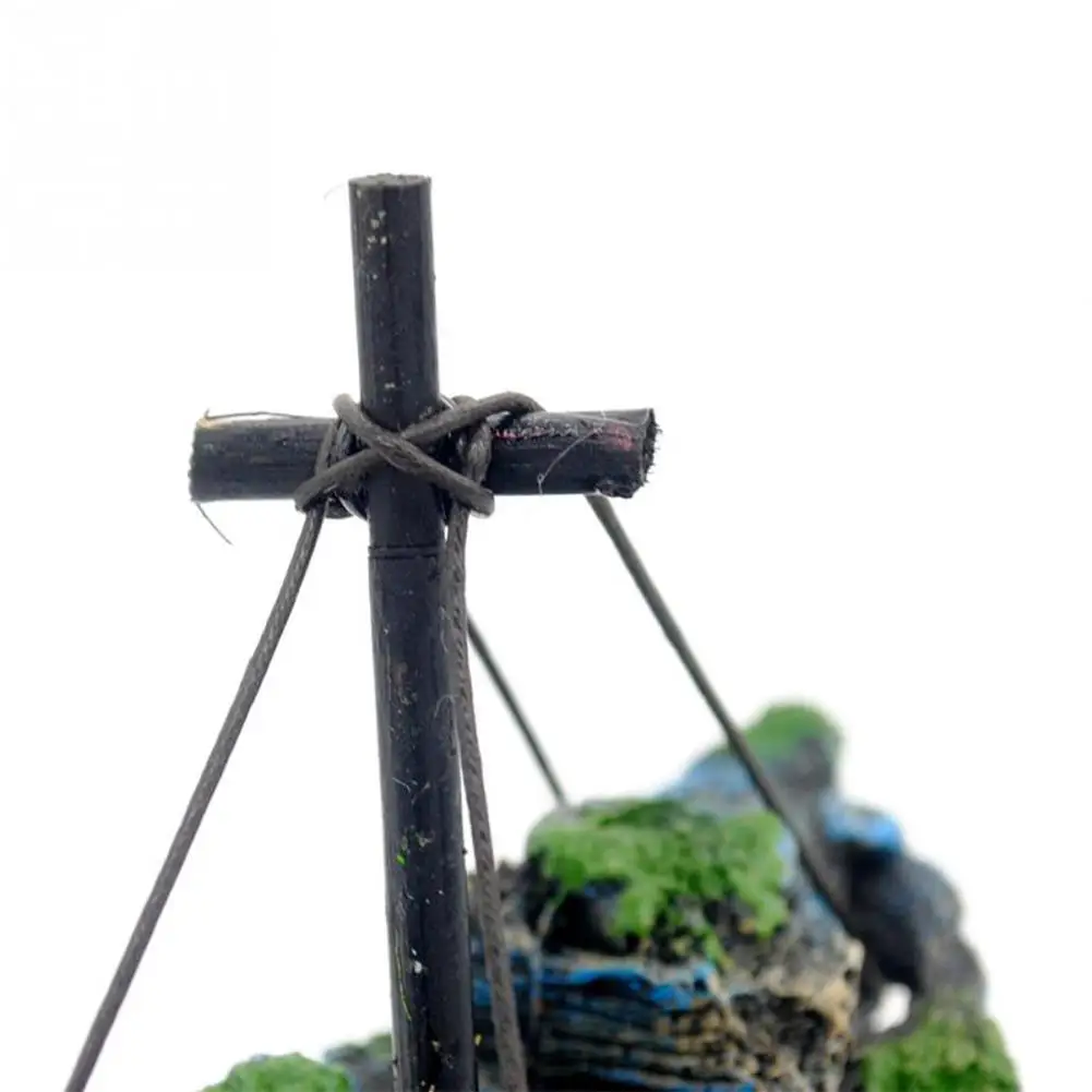 Креативный пиратский корабль аквариумный орнамент аквариум для ландшафтного