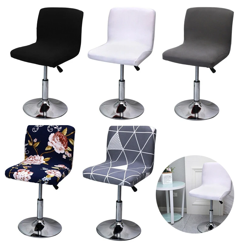 

Stretch Bar Stool Chair Low Back Chair Slipover Spandex Seat Case Elastic Rotating Lift Chair Cover Dining Seat Protector