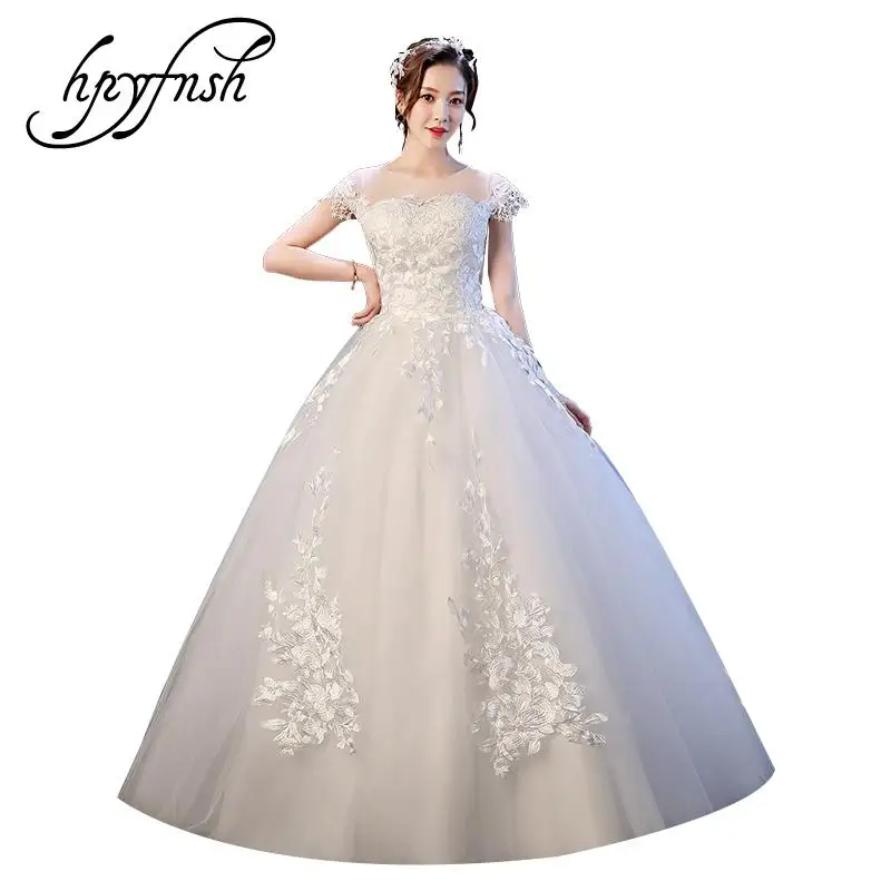 

Классические свадебные платья в китайском стиле с глубоким круглым вырезом, белые платья до пола с аппликацией, свадебные платья 2021 2022