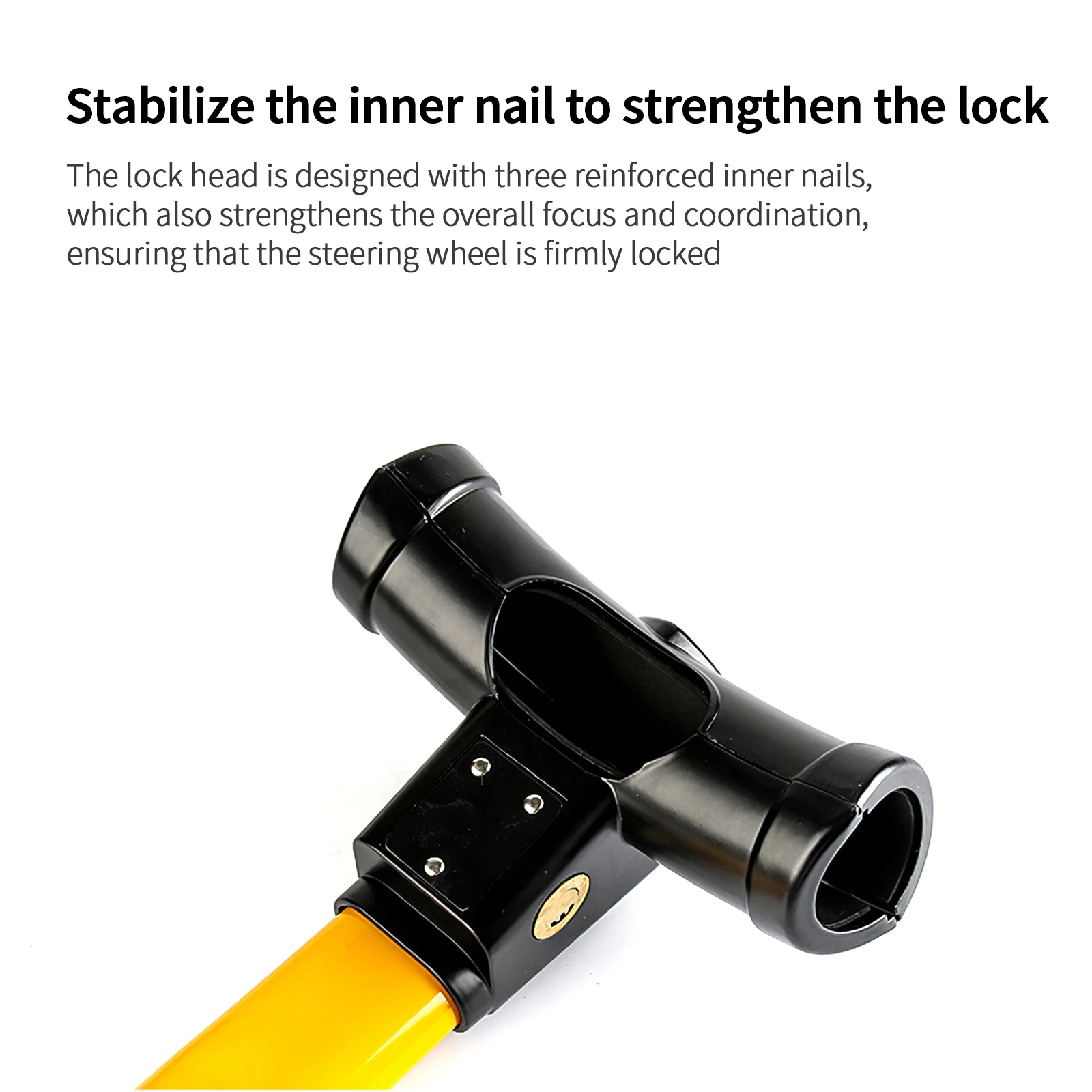 

Anti-thief Retractable T-bar Car Lock T-shaped Steering Lock Car Steering Lock Steering Wheel Immobiliser for Car Vehicle Van