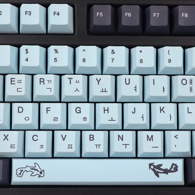 

136 клавиш/комплект, колпачки для клавиатуры Cherry Profile MIZU PBT, 5 боковых красителей, сублимационный ключ для механической клавиатуры, iso Key MX 61/87/104