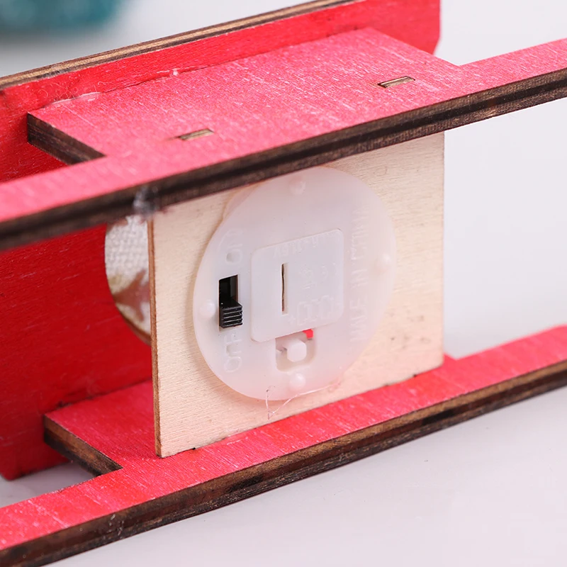 Деревянная подвеска в виде саней подарок украшение для рождественской елки