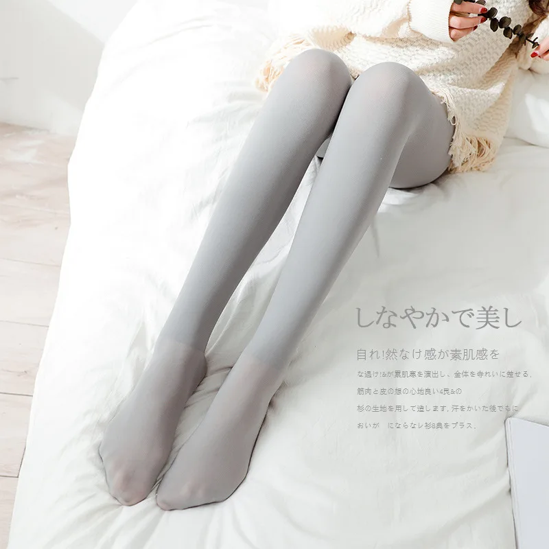 Женские бархатные колготки Rajstopy зимние с микро давлением сексуальные Чулочные