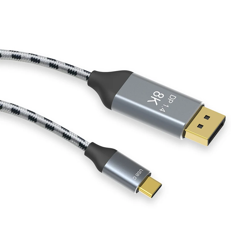 Кабель USB C к DisplayPort 1/2/3 м 3.1 Type Кабель-адаптер совместимый с телефонами