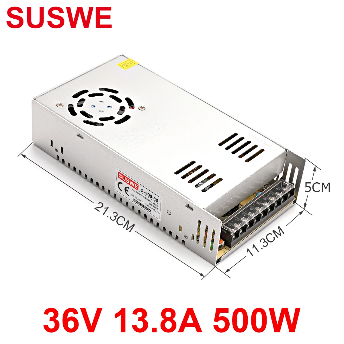 

SUSWE 36V switching power supply 3.5A 8.5a 6a 12.5A 40A LED lamp CCTV route lighting transformer precision working power supply