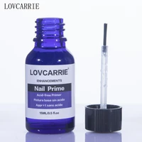 lovcarrie acid free primer prep nail gel polish base coat adhesive dehydrator bonder lasting nail bond for acrylic gellak 15ml