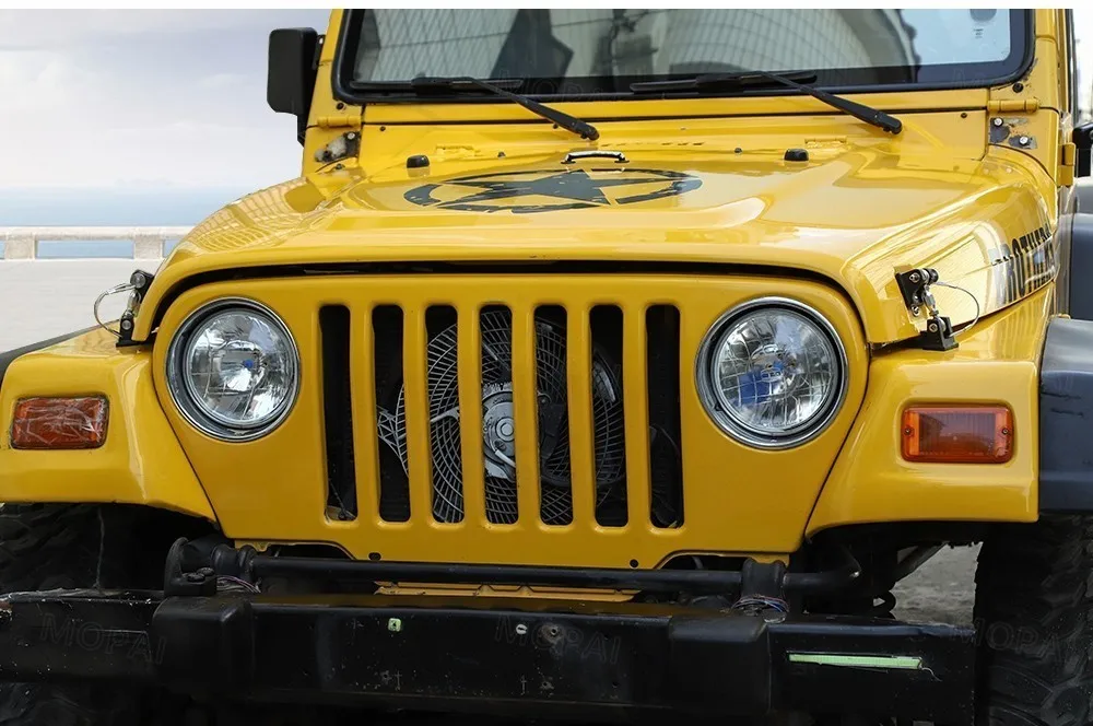 MOPAI замки капот для Jeep Wrangler TJ Черный Автомобильный капот защелка защелки крышки для Jeep Wrangler TJ 1997-2006 автомобильные аксессуары