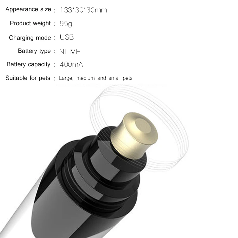 Перезаряжаемая машинка для ногтей домашних животных Машинка стрижки собак