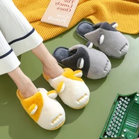 ms cotton slippers lovely autumn and winter indoor plush thermal couples with non slip bottom thick cotton slippers male wint