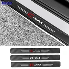 Наклейки на пороги автомобиля из углеродного волокна, 4 шт., для Ford Focus Cmax Smax