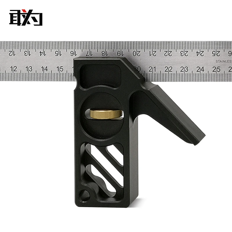 

Activity Angle Ruler xian wei chi Stainless Steel Aluminium Alloy Material 45-Degree L-square Steel Ruler Stopper CNC Processing