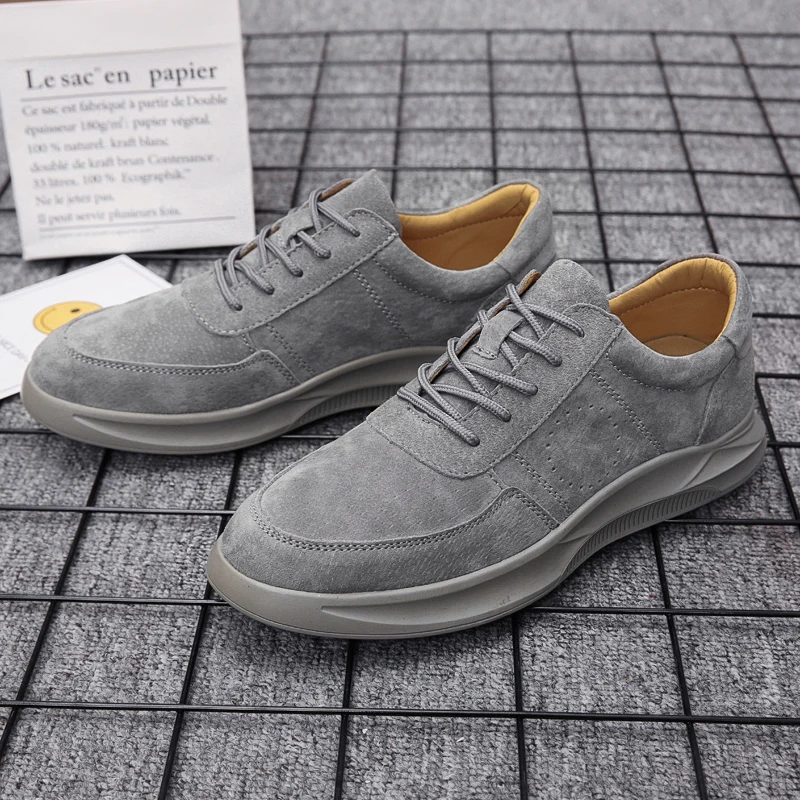 Новинка 2021 года Сезон весна-осень Повседневная замшевая обувь Мужская модная
