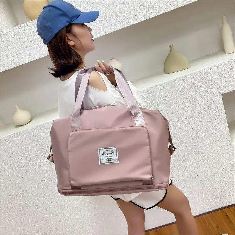 Large Capacity Folding Waterproof Travel Bags Tote Handbag Travel Duffle Bags Women Multifunctional Travel Bags Dropshipping