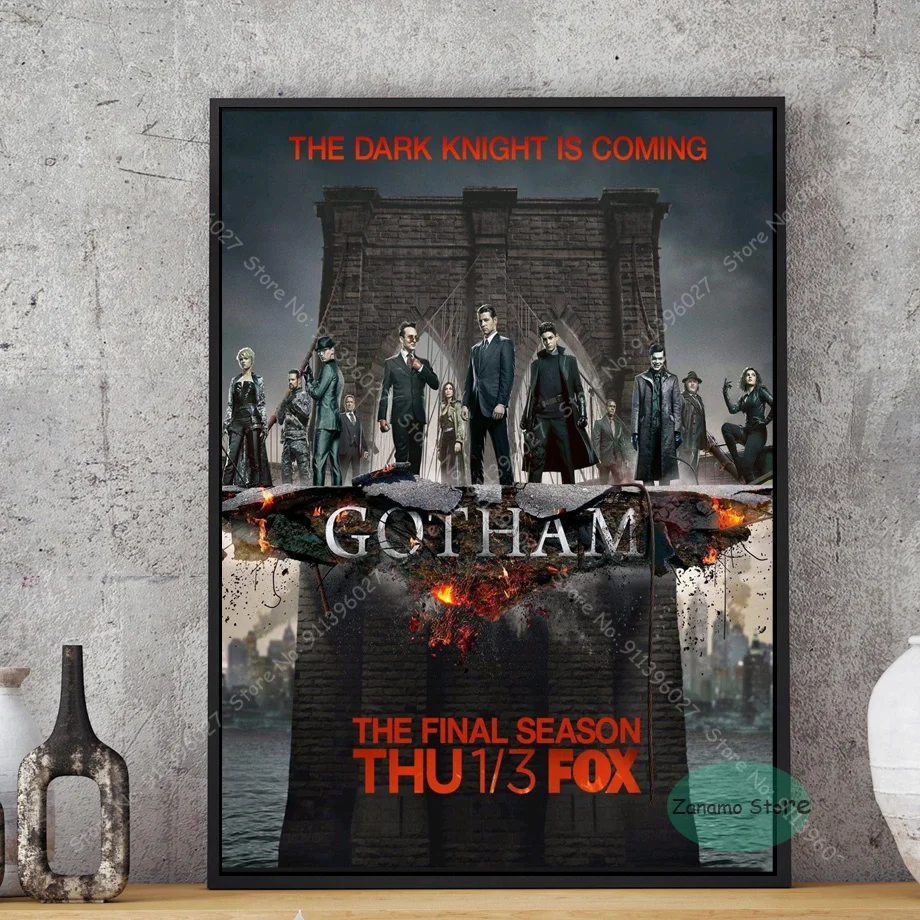 Подарочная картина ZT022 из сериала Готэм 3 сезона Постер маслом искусство на стену