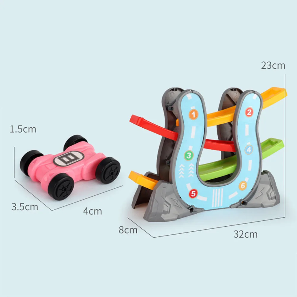 

New Puzzle Children's Toys Gliding Track Car Sliding Slot Track Ladder Gliding Car Game Early Educational Car Model Children Toy