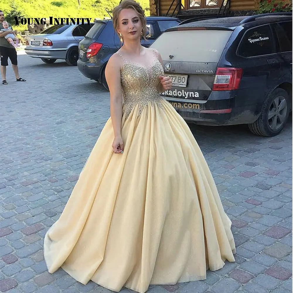

Женское бальное платье в пол, без рукавов, с круглым вырезом и открытой спиной