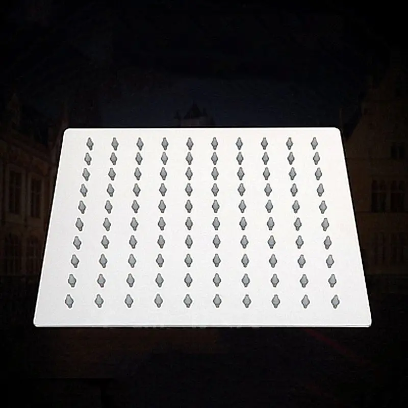 

Ultra-Thin Square 10 Inch Stainless Steel Shower Large Top Nozzle Rain Shower Bath Shower Head Spray Bathroom Accessories