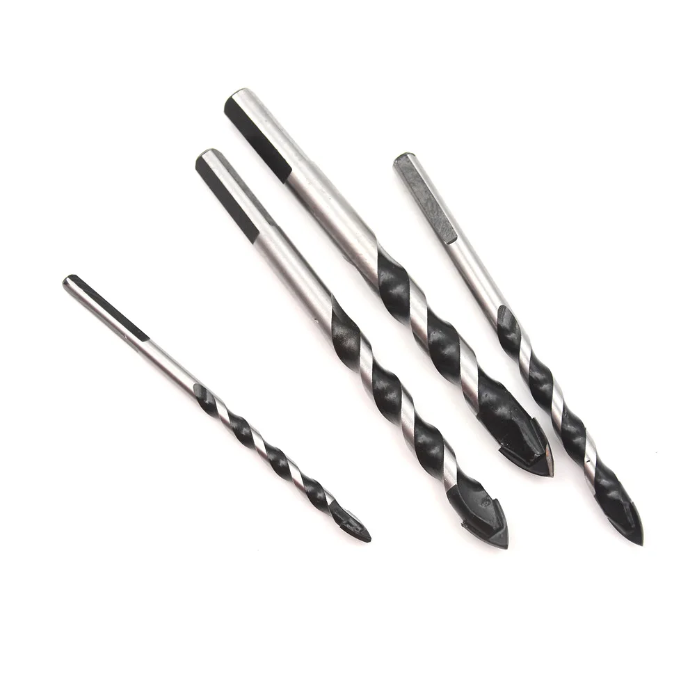1pc 6mm/8mm/10mm/12mm Drill Bit Set Alloy angular Head Auger Twist Bits For Glass Stone Power Tool Best Promotion | Инструменты
