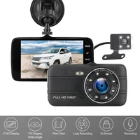 4 screen dual lens car dvr dashcam g sensor hd 1080p video recorder rear view camera dash cam truck auto accessories cartronics
