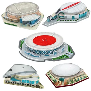 2020 баскетбольная площадка 3D головоломка мир Баскетбол Арена Американский стадион сборка архитектурная модель детские развивающие игрушки