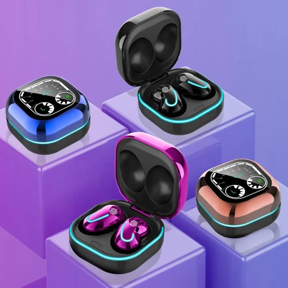

Earphones S6 SE Wireless Earphones Waterproof Noise Cancelling ABS LED Indicator Bluetooth Headphones for Smart Phones 2021