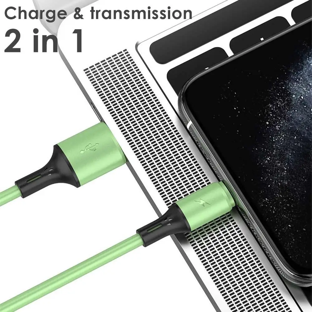 1 м Type C 8Pin 3A кабель для быстрой зарядки и передачи данных iPhone Android|Компьютерные