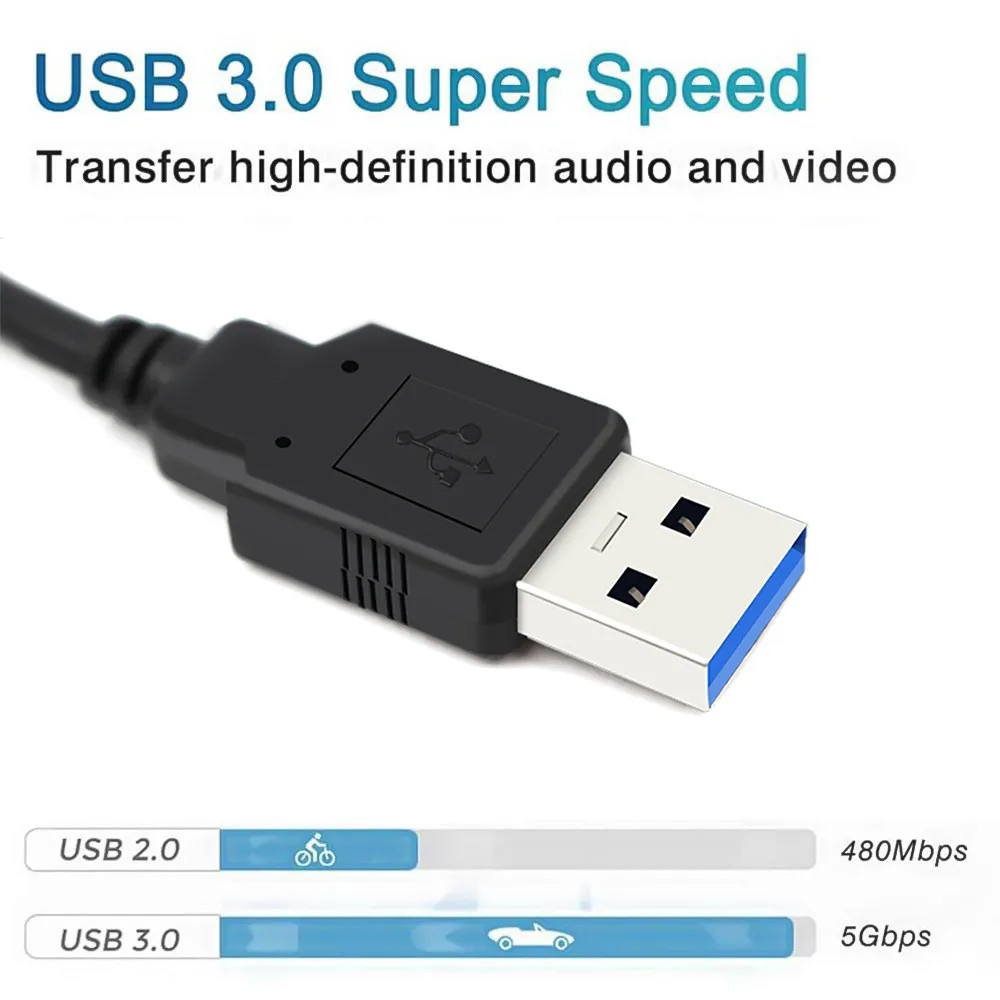 Портативная карта захвата игр USB 3 0 2 1080P совместимая с HDMI надежный адаптер для