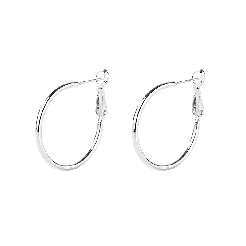 Серебряное кольцо для ушей клипса женские серьги из стерлингового серебра