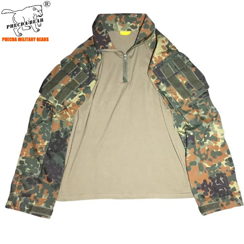 Германия flecktarn камуфляж Gen3 Тактический Униформа для страйкбола БДУ летние