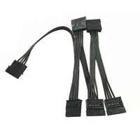 4pin ide 1 to 5 sata 15pin hard drive power supply splitter cable cord for diy pc sever 4pin to 15pin for diy pc sever