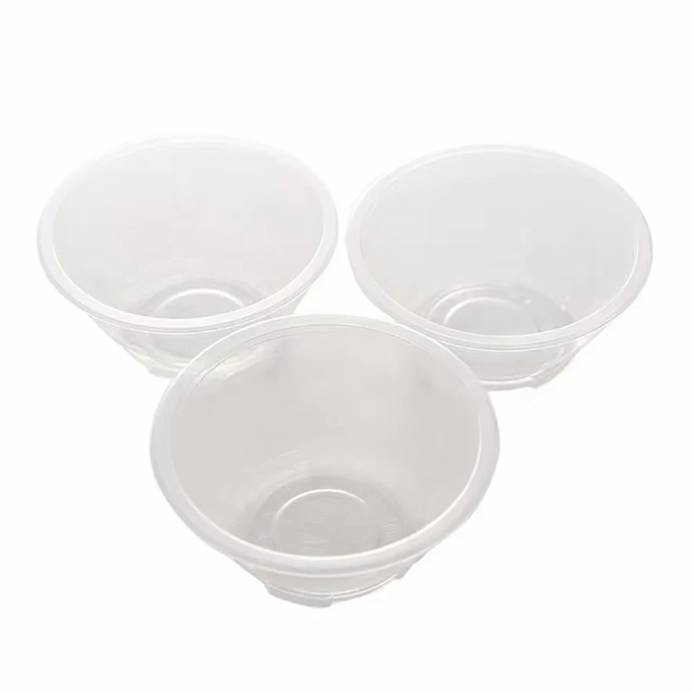 

20 Pcs Outdoor Picnic Party Camping Disposable Bowls Clear Plastic Disposable Rice Serving Bowl Kitchen Storage Tool 7*5*12cm 2