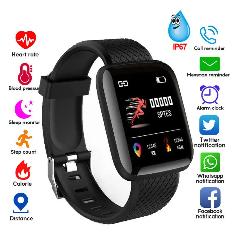 

Bracelet intelligent montre Pression Artérielle Mesure Tracker Fitness Étanche