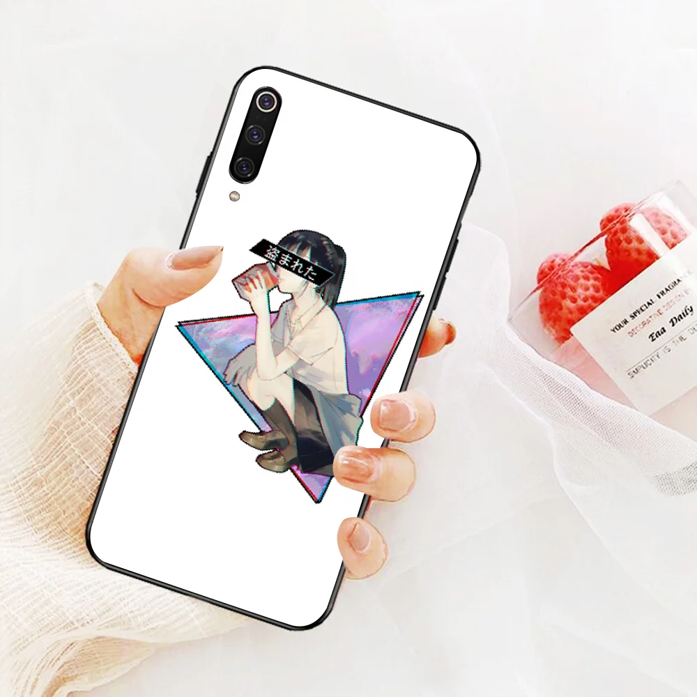 

NBDRUICAI Sad japanese anime aesthetic Clear Silicone Phone Cover for Xiaomi 8 9 se 5X Redmi 6pro 6A 4X 7 5plus note 5 7 6pro