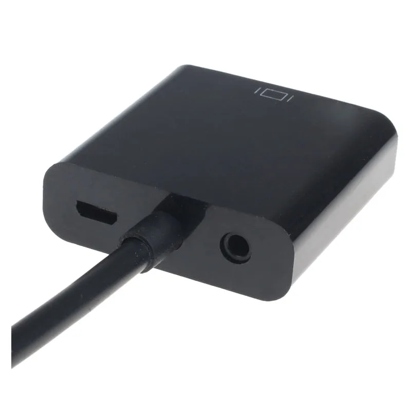 Акция-1080P HDMI в VGA с аудио конвертером адаптер USB питания Видео кабель черный |
