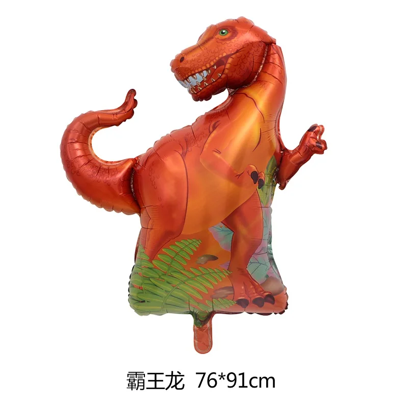 6 шт./компл. большой динозавр Фольга воздушные шары 30 ''красные синие номер