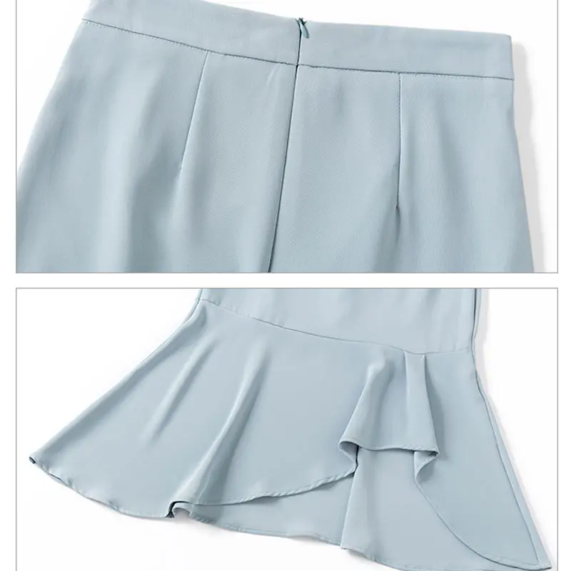 

Women High Waist Irregular A-Line Skirt Sexy Midi Skirts Female Fashion Casual Streetwear Mermaid Skirts Faldas Jupe