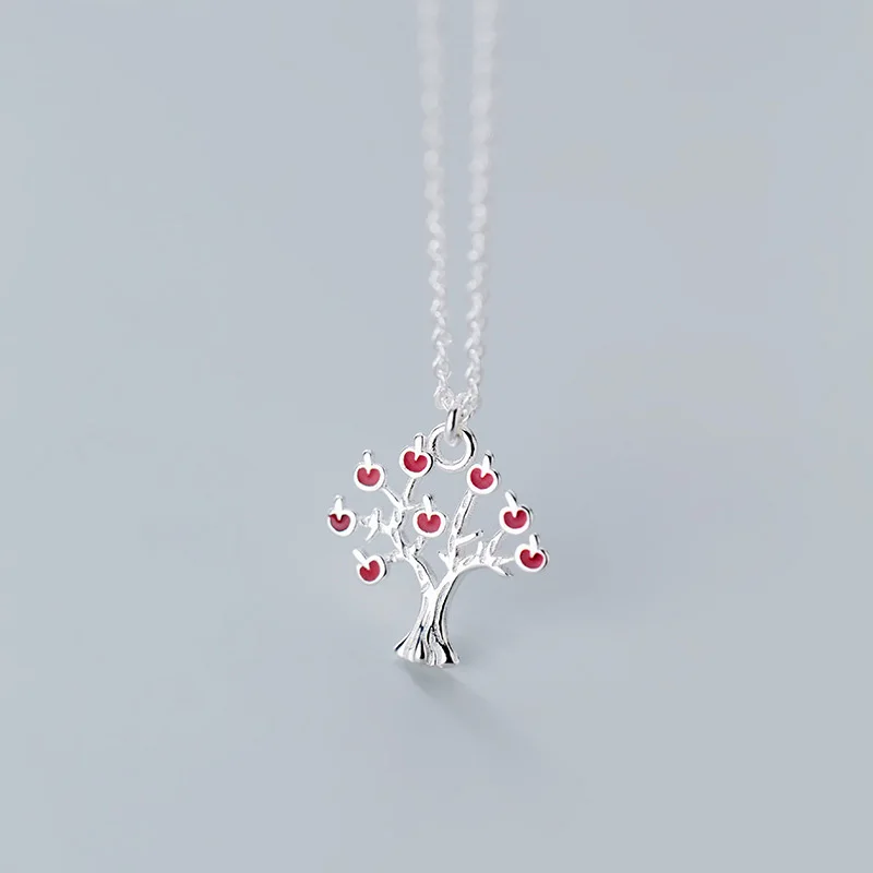 Trusta 2019 100% Стерлинговое Серебро 925 пробы ювелирное ожерелье симпатичное яблоко